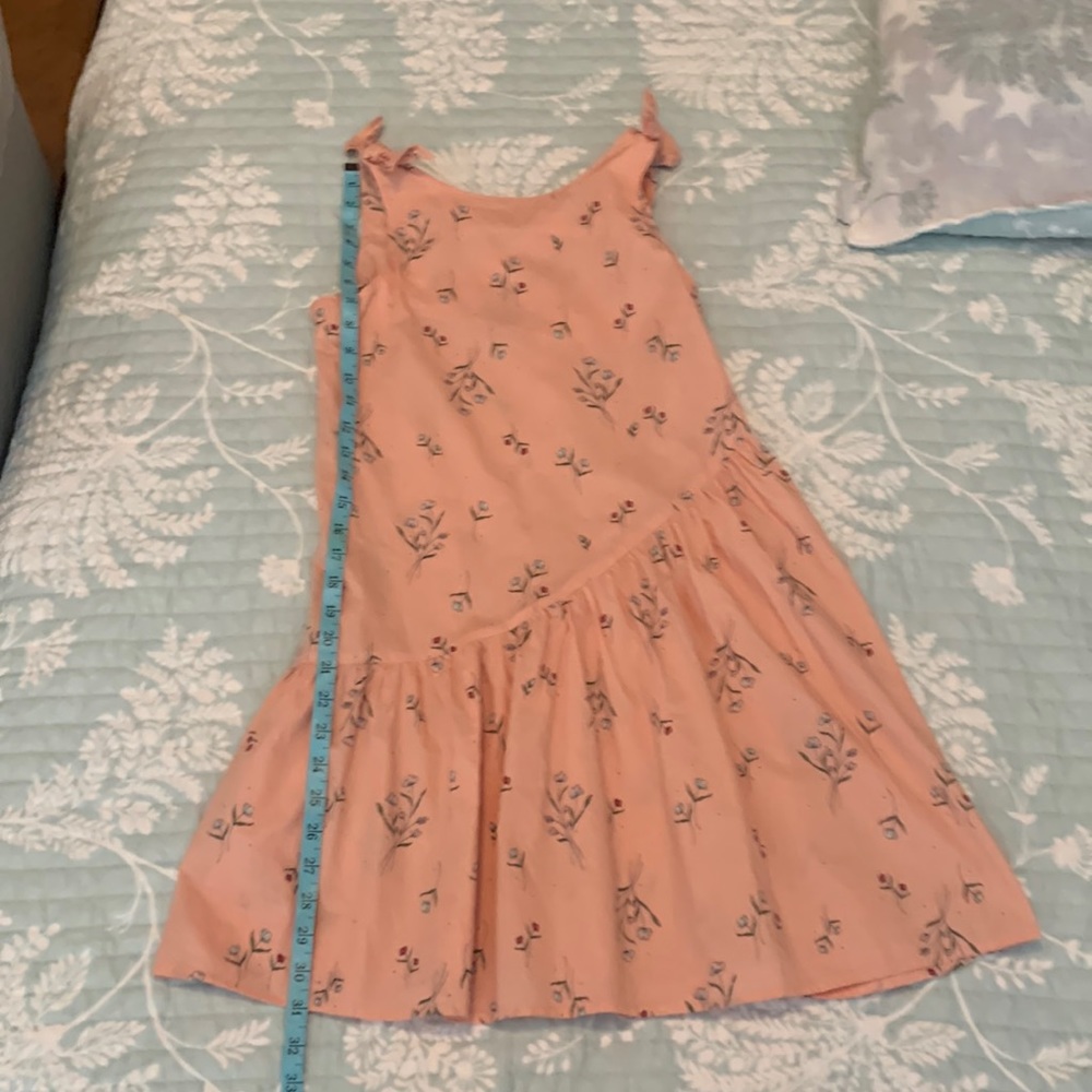 This Peyton and Parker peach dressy sundress is 100% cotton and beautiful!